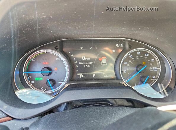 JTEAAAAH6MJ082033 2021 TOYOTA VENZA Blue Widok zestawu wskaźników