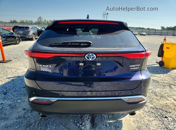 JTEAAAAH6MJ082033 2021 TOYOTA VENZA Blue Widok z tyłu