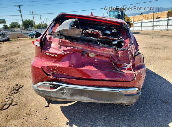 JTEAAAAH6NJ109765 2022 TOYOTA VENZA Red Հետևի տեսք