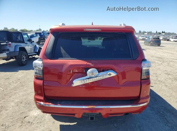 JTEBU5JRXG5317624 2016 TOYOTA 4RUNNER Red Вид ззаду