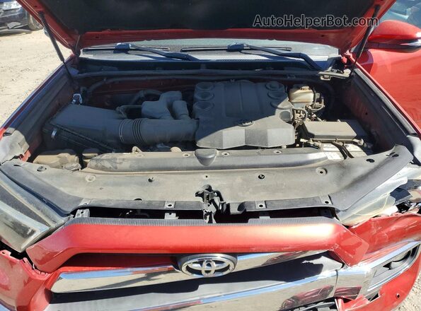 JTEBU5JRXG5317624 2016 TOYOTA 4RUNNER Red Вид підкапотного простору