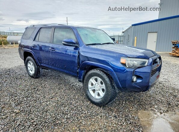 JTEBU5JRXG5390637 2016 TOYOTA 4RUNNER Blue Передня права чверть