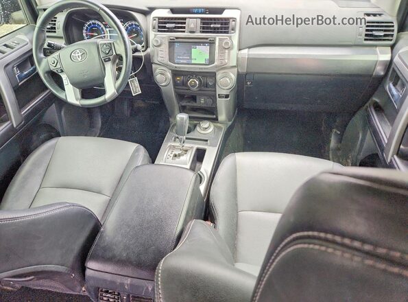 JTEBU5JRXG5390637 2016 TOYOTA 4RUNNER Blue Вид панелі приладів