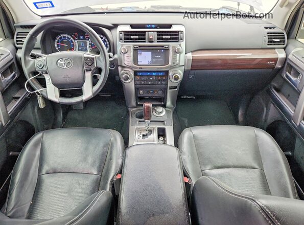 JTEBU5JRXJ5545596 2018 TOYOTA 4RUNNER Black Առջևի վահանակի տեսք