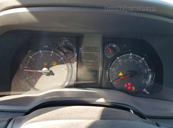 JTEEU5JR3R5311373 2024 TOYOTA 4RUNNER Silver Widok zestawu wskaźników