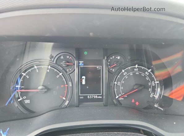 JTENU5JR8P6091140 2023 TOYOTA 4RUNNER Синий Вид щитка приборов