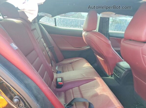 JTHBA1D22J5074546 2018 LEXUS IS Black Widok tylnych siedzeń