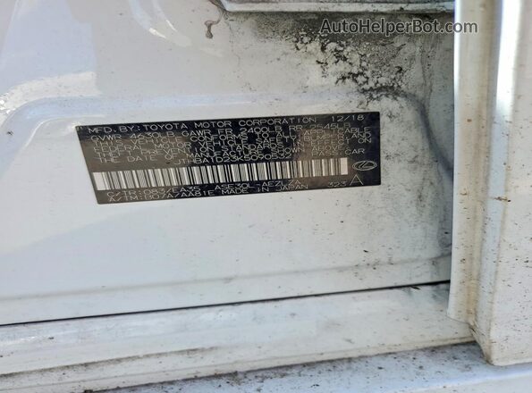 JTHBA1D23K5090532 2019 LEXUS IS White Vista del compartimento del motor