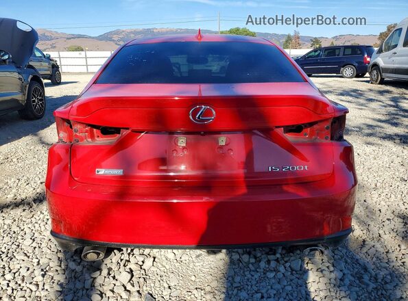 JTHBA1D28G5013193 2016 LEXUS IS Red Вид ззаду