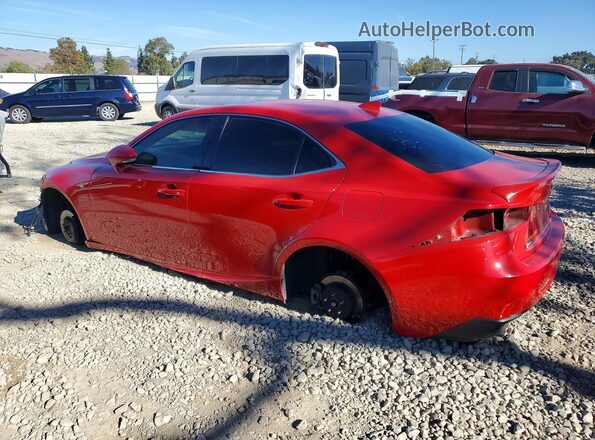 JTHBA1D28G5013193 2016 LEXUS IS Red Задня ліва чверть