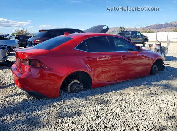 JTHBA1D28G5013193 2016 LEXUS IS Red Задня права чверть