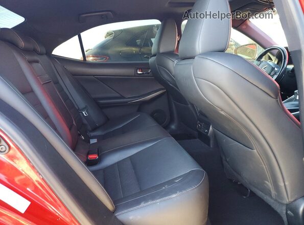 JTHBA1D28G5013193 2016 LEXUS IS Red Вид задніх сидінь