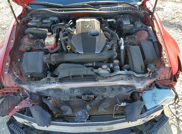 JTHBA1D28G5013193 2016 LEXUS IS Red Вид задньої частини салону