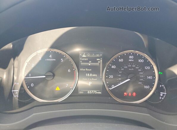 JTHBA1D2XJ5076352 2018 LEXUS IS White Widok zestawu wskaźników