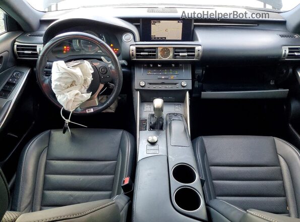 JTHBE1D28G5026403 2016 LEXUS IS Black Вид панелі приладів