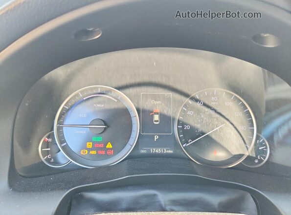 JTHBW1GG8G2108783 2016 LEXUS ES Black Вид щитка приладів