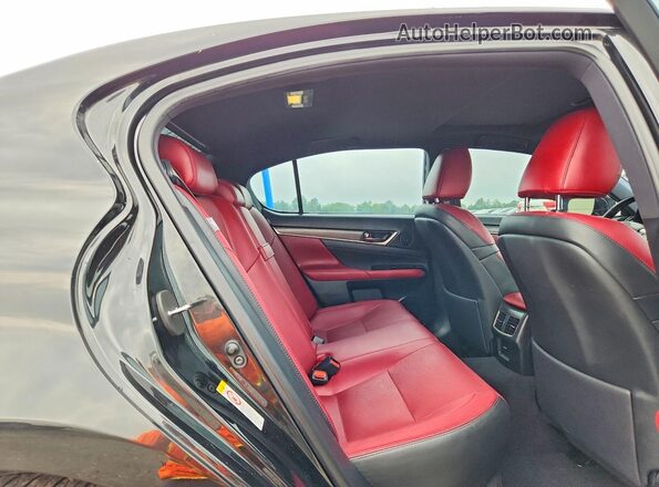 JTHBZ1BL6GA006027 2016 LEXUS GS Black Rear seats view