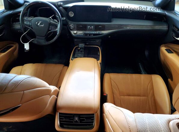JTHD51FF0M5015433 2021 LEXUS LS Gray Առջևի վահանակի տեսք