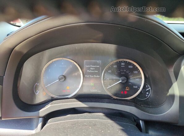 JTHD81F26L5041571 2020 LEXUS IS Black Widok zestawu wskaźników
