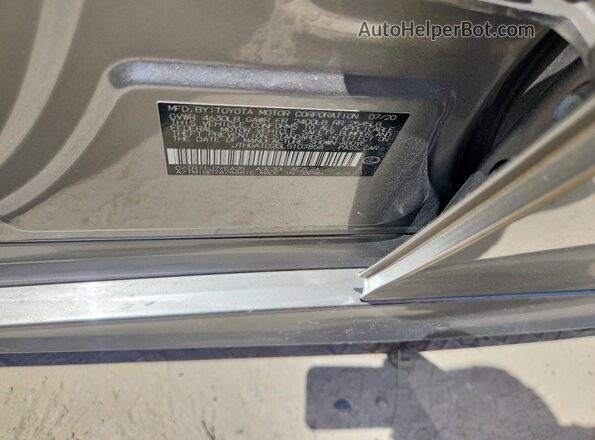 JTHGA1D20L5107858 2020 LEXUS IS Gray Widok komory silnika
