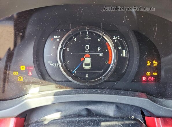 JTHGZ1B23P5059001 2023 LEXUS IS White Вид щитка приладів