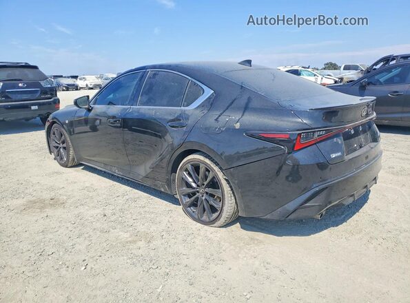 JTHGZ1B28M5045087 2021 LEXUS IS Black Tył lewy
