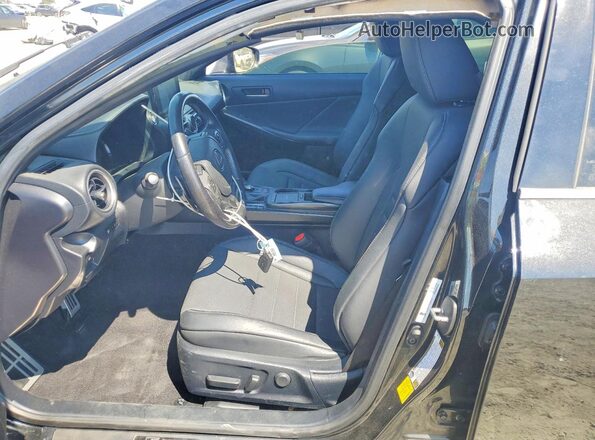 JTHGZ1B28M5045087 2021 LEXUS IS Black Widok wnętrza z przodu
