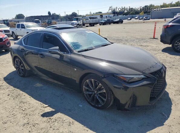 JTHGZ1B28M5045087 2021 LEXUS IS Black Przód prawy