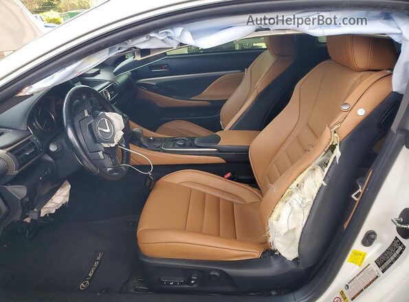 JTHHA5BC9G5003477 2016 LEXUS RC White Vista interior delantera