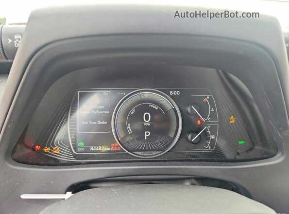 JTHP9JBH3M2044869 2021 LEXUS UX Gray Vista del cuadro de instrumentos