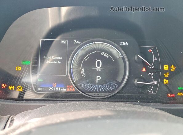 JTHP9JBH6M2049578 2021 LEXUS UX Gray Սարքավորումների վահանակի տեսք