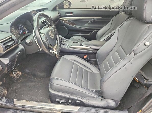 JTHS85BC3J5004231 2018 LEXUS RC Black Widok wnętrza z przodu