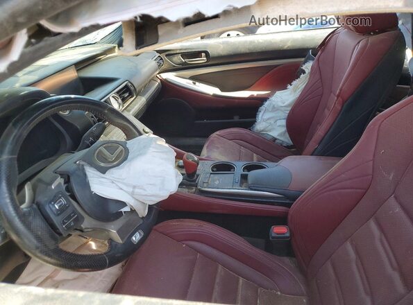 JTHS85BC9J5004427 2018 LEXUS RC Silver Widok wnętrza z przodu