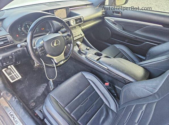 JTHSM5BC3G5001334 2016 LEXUS RC Gray Առջևի վահանակի տեսք