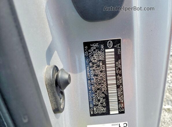 JTHSM5BC4G5001844 2016 LEXUS RC Серебряный Вид наклейки с VIN-кодом