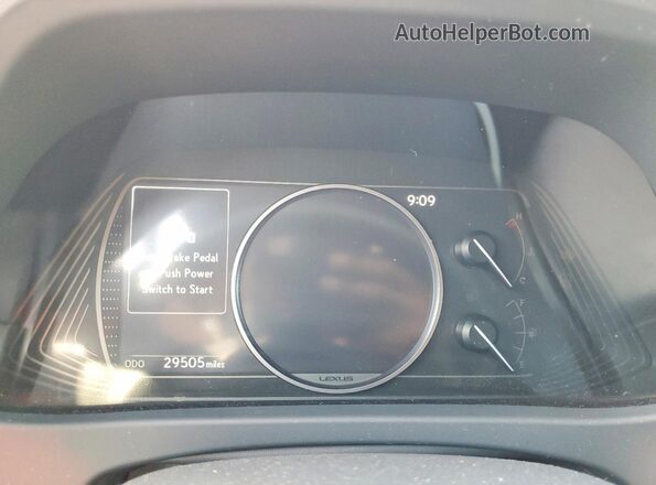 JTHX6JBH5R2188584 2024 LEXUS UX White Instrument cluster view