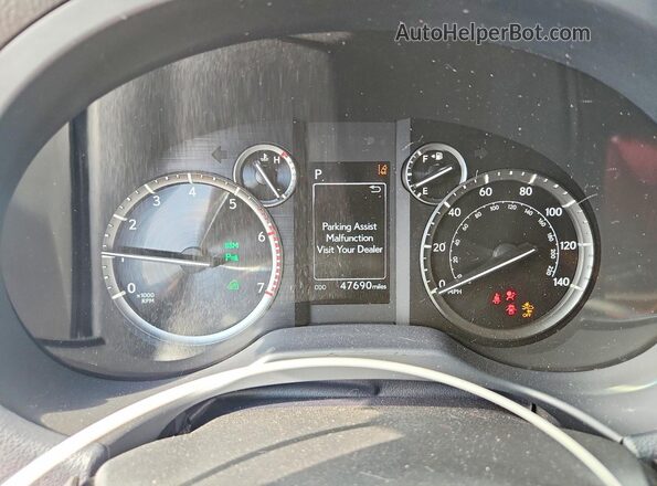 JTJAM7BX2N5315806 2022 LEXUS GX Gray Vista del cuadro de instrumentos