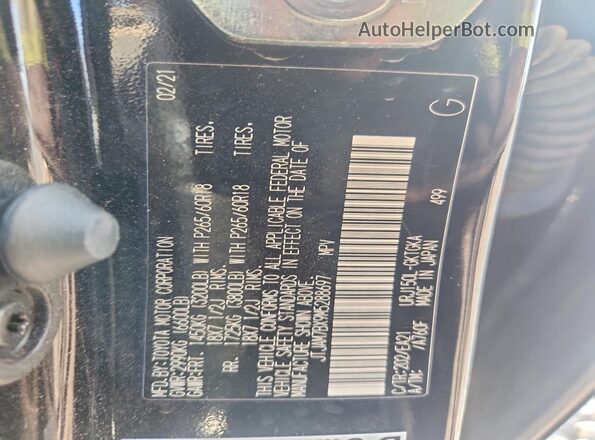 JTJAM7BX9M5288697 2021 LEXUS GX Black VIN կոդի պիտակի տեսք