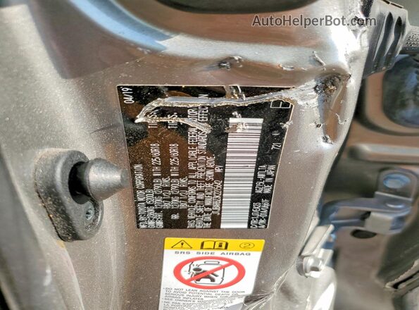 JTJBARBZ3K2215642 2019 LEXUS NX Silver Widok naklejki z numerem VIN