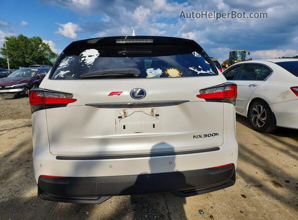 JTJBJRBZ7H2069822 2017 LEXUS NX White Вид ззаду