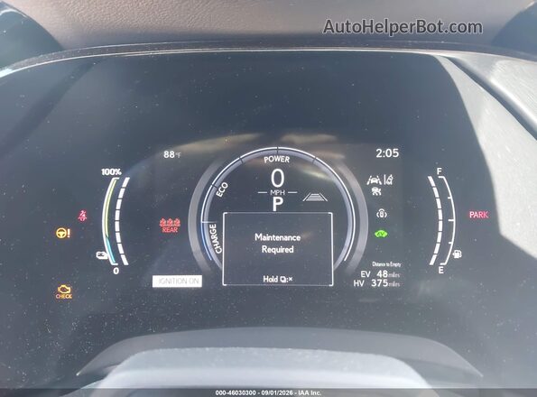 JTJCJMGA1R2014830 2024 LEXUS RX 450H+ Silver Vista de los asientos traseros