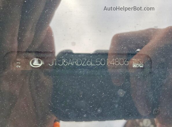 JTJGARDZ6L5014806 2020 LEXUS NX White VIN sticker view
