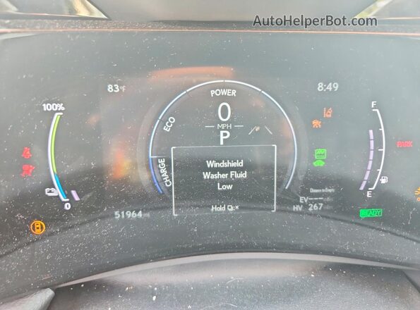 JTJHKCFZ6N2000582 2022 LEXUS NX Black Instrument cluster view