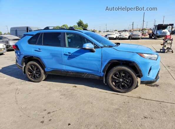 JTM16RFV4ND524908 2022 TOYOTA RAV4 Синий Передняя правая четверть