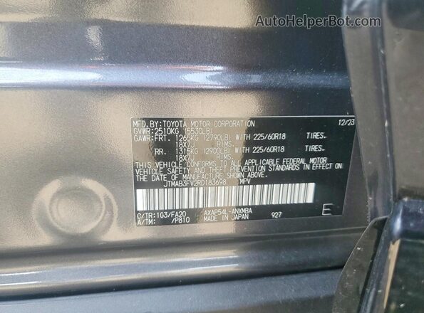 JTMAB3FV2RD183698 2024 TOYOTA RAV4 Gray 360 interior view