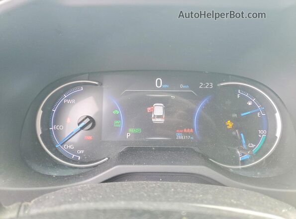 JTMAB3FV6MD035272 2021 TOYOTA RAV4 Черный Вид щитка приборов