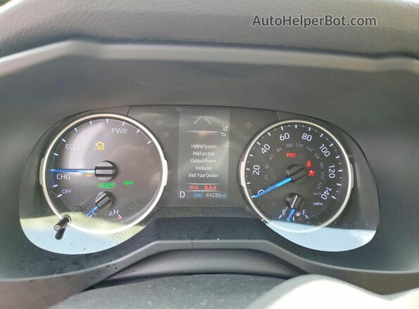 JTMB6RFVXMD009575 2021 TOYOTA RAV4 White Widok zestawu wskaźników
