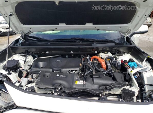 JTMB6RFVXMD009575 2021 TOYOTA RAV4 White Widok komory silnika