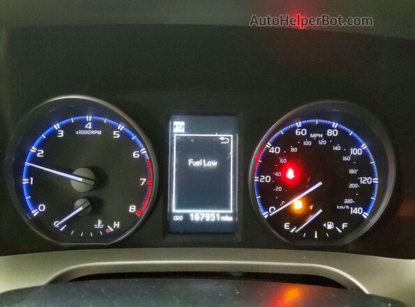 JTMBFREV4JJ737584 2018 TOYOTA RAV4 Gray Instrument cluster view