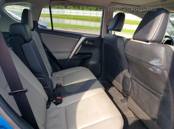 JTMDFREV3GJ072422 2016 TOYOTA RAV4 Синий Вид задней части салона